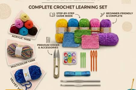 complete crochet starter kit fir beginners