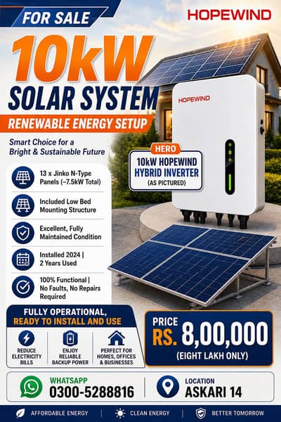 Solar System for sale, 10/10 functional condition