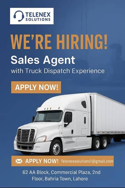 Need Experience Sale Agents For Truck Dispatch Compaign