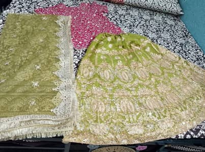 3-Piece Heavy Zari & Sequin Work Festive Lehenga Outfit
