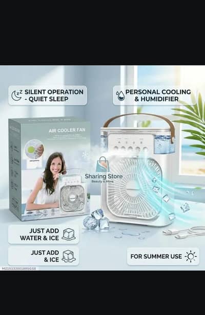 Best mist fan portable ac cooler for order Whatsapp 03474915201