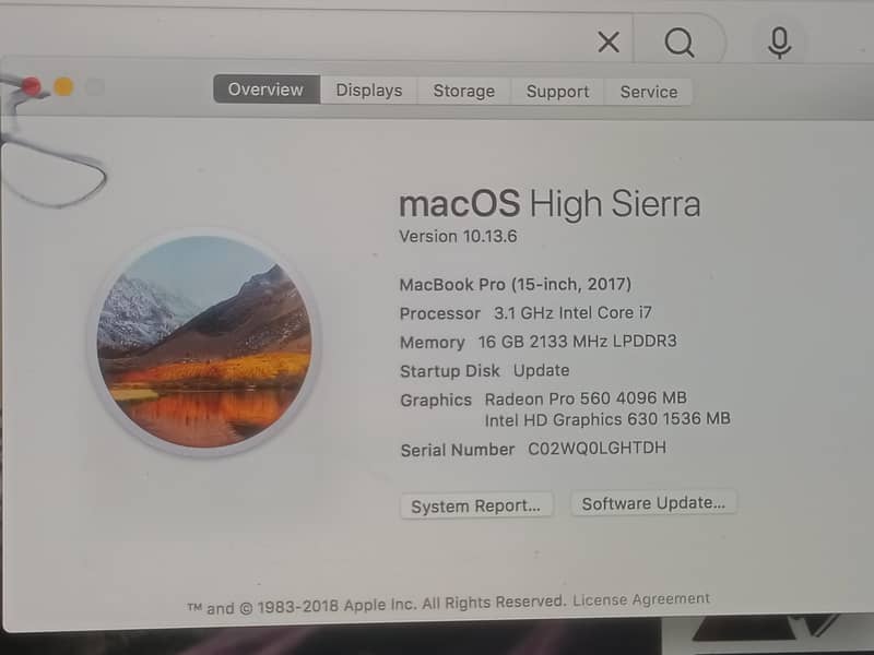 MacBook pro 2017 1