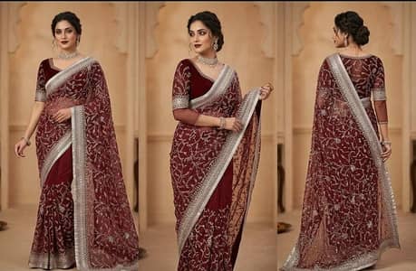 Brand new unstitch saree