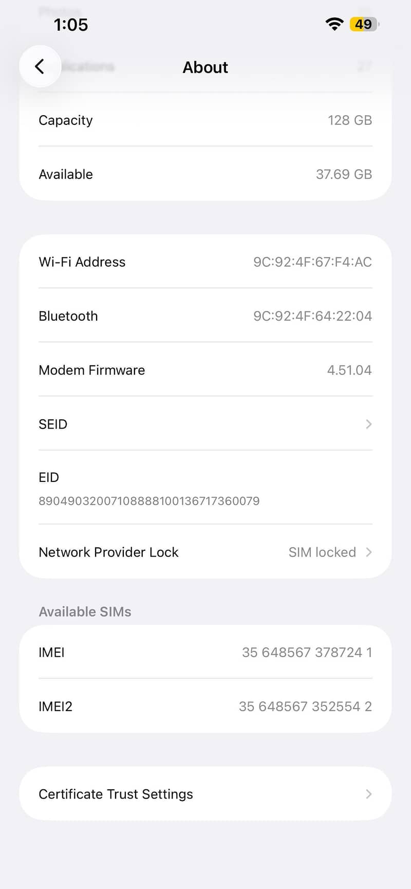 Apple iPhone 14 plus 8