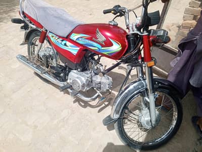Honda 70cc 2024 model red colour good condition