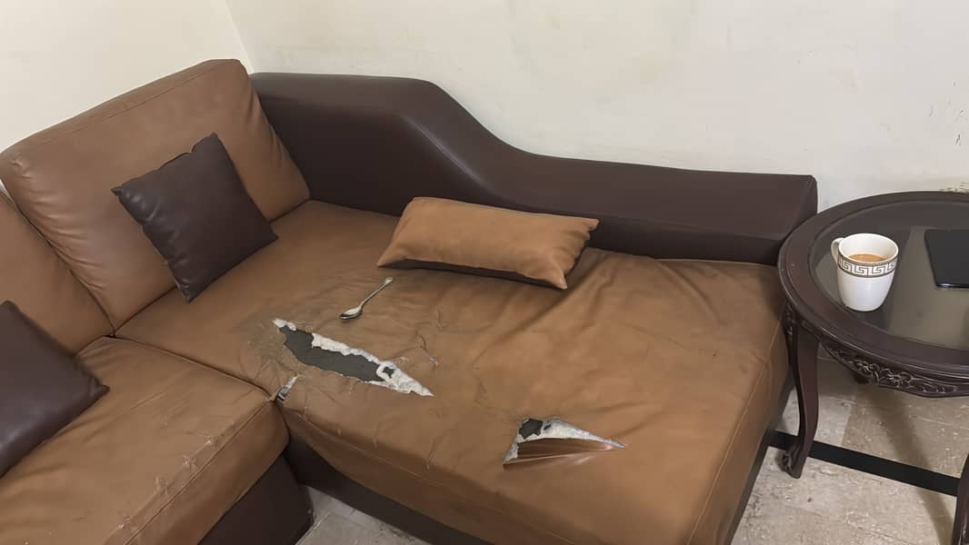 Lshape sofa 0