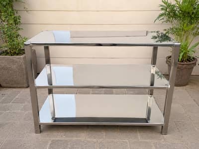 Stainless Steel Table/Kitchen Rack/Restaurant Table/ 3 Layer Rack