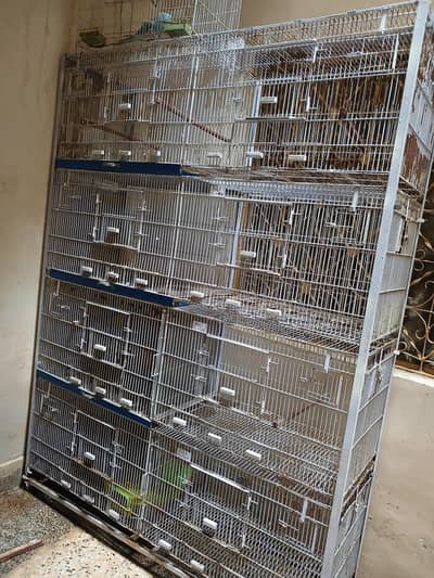  Large Multi-Compartment Bird Cage / Pinjra For Sale