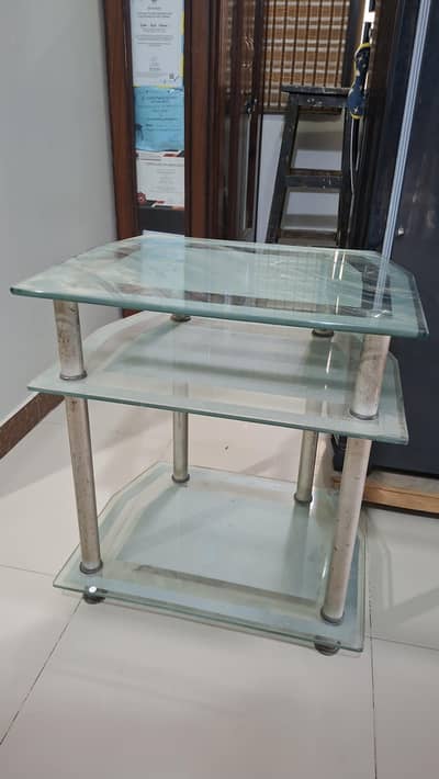 Glass TV Trolly Heavy