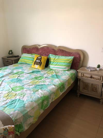 Real Wood Bed Set with mattress.