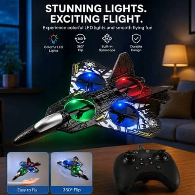 RC Fighter Jet Drone 2.4G Remote Control Unbreakable Foam Flying Airp