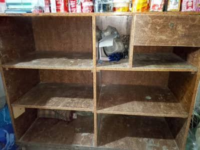 shop showcase counter with iron wheel frame