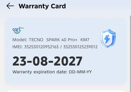 Tecno Other Model spark 40 pro  8/256