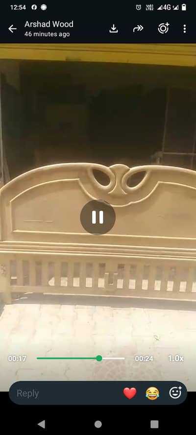 used wooden double bed sale6