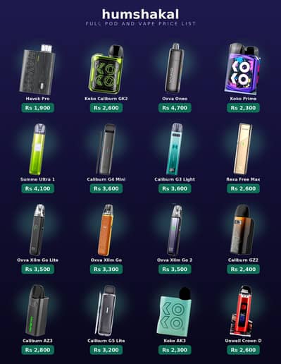 all pods vapes  and tokyo flavour 50 percent off limited stock left