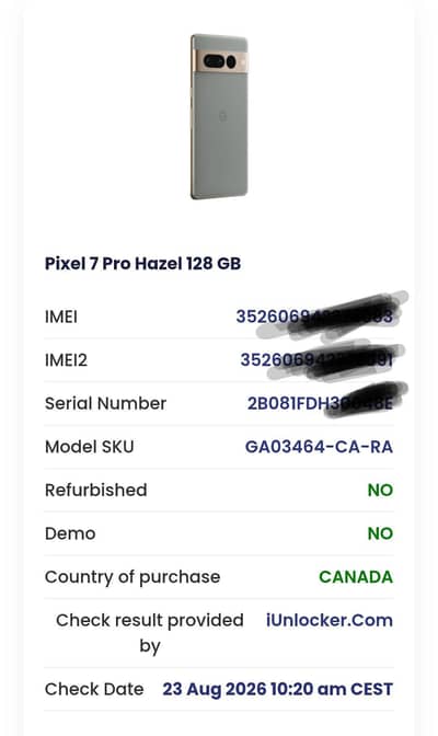 Google Pixel 7 Pro