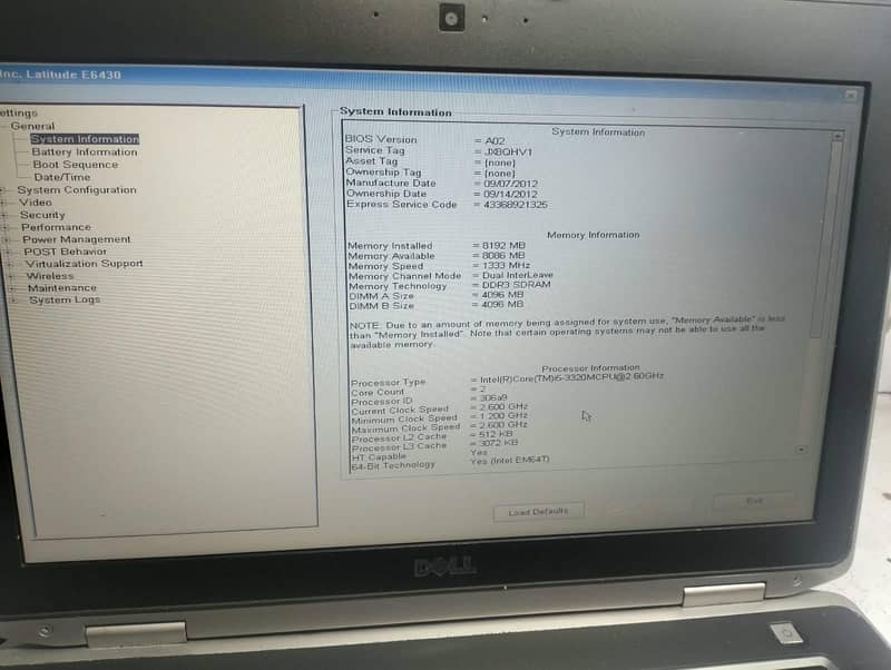 Dell E6430 3