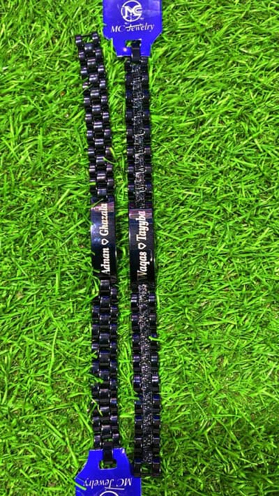 premium stainless steel Name bracelet for man & women's