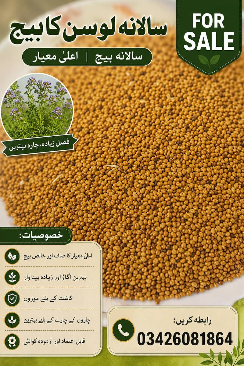 سالانہ لوسن کا بیج برائے فروخت 0