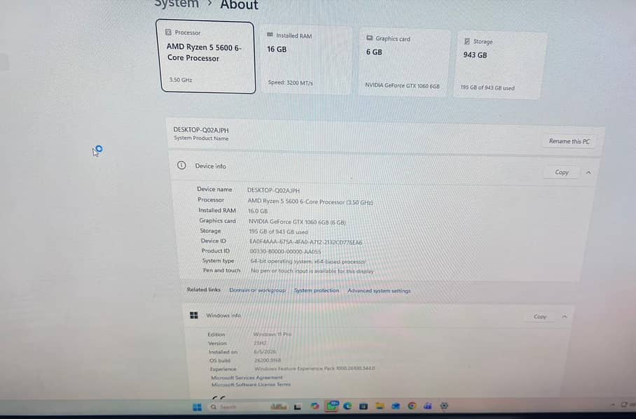AMD Ryzen 5 5600 6- core Processor 0