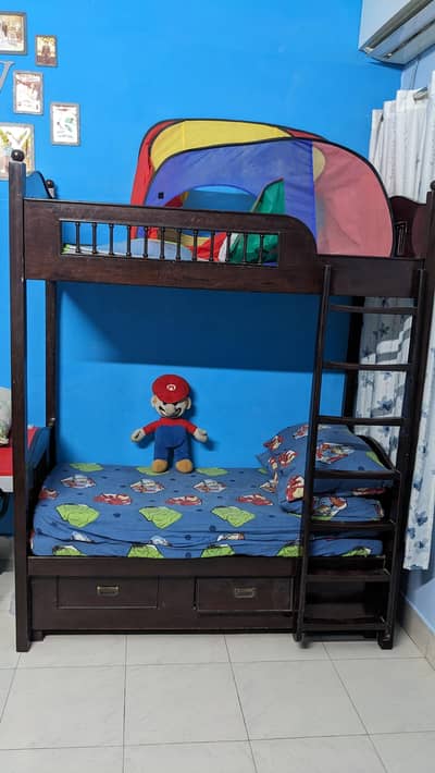 Double Bed Purely Wooden