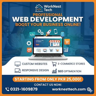 Professional Web Development Services | WorkNest Tec