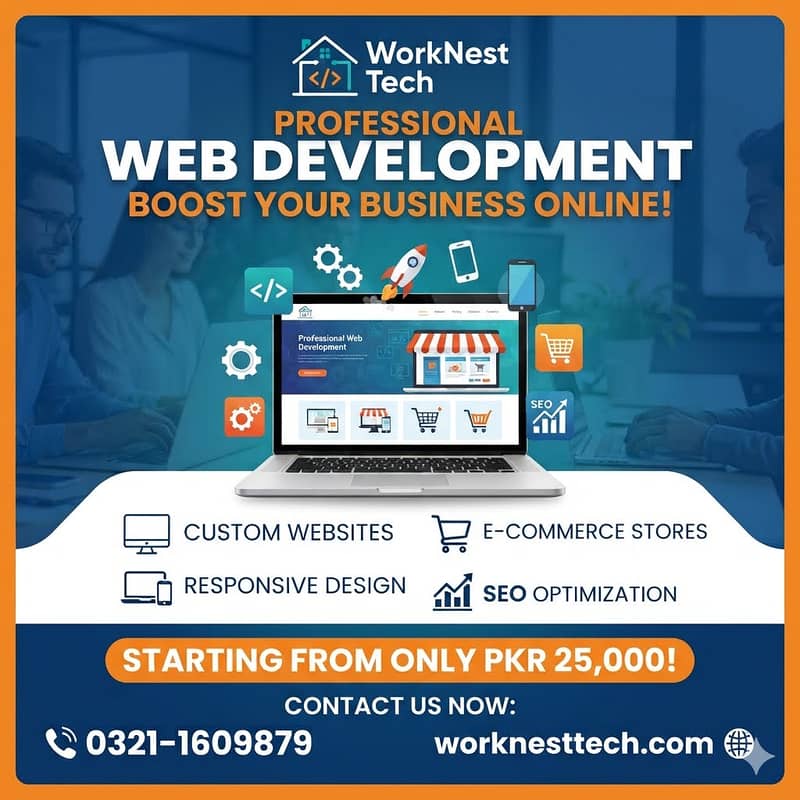 Professional Web Development Services | WorkNest Tec 0