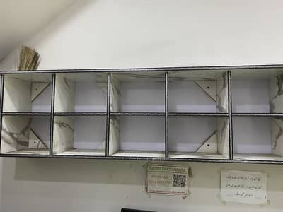 Complete Shop Display Shelves, Glass Counter & 3 Computer Workspace