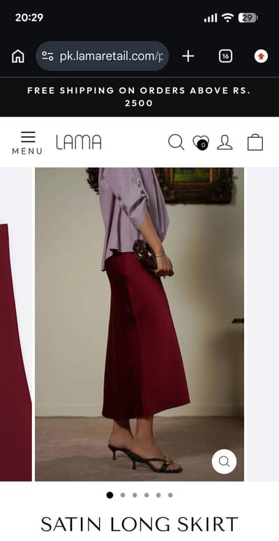 LAMA Red Skirt xtra small