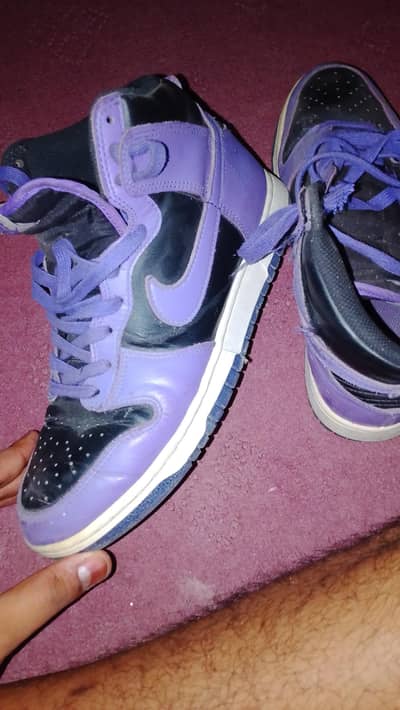 Nike Dunk High Black Purple White