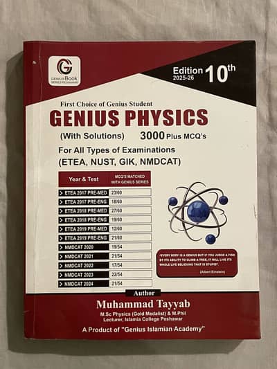 GENIUS PHYSICS 10th Edition (2025–26)