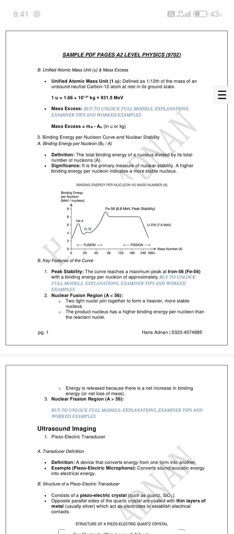physics (9702) A2 level complete revision notes 1
