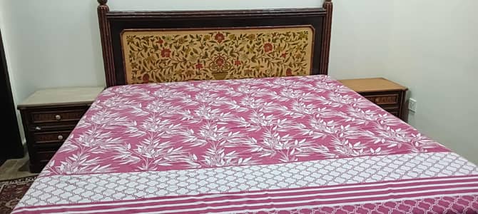 King size Heavy Solid wooden Bedset