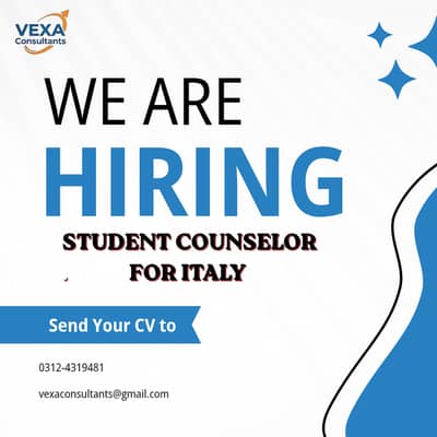 Student Counselor required for Italy 