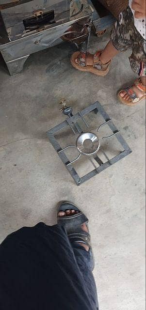 Single Burner Gas Stove Stand | Heavy Duty Iron Gas Chulha | Portable LPG Gas Burner for Kitchen and Outdoor Use