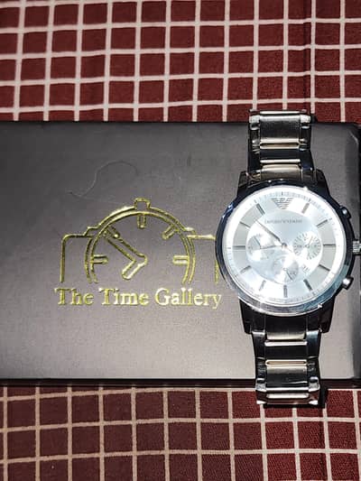 Emporio Armani Chronograph Watch – 10/10 Condition (Barely Used)