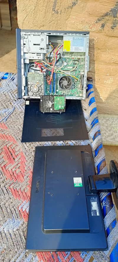 HP Desktop PC + BenQ LED Monitor Complete Set