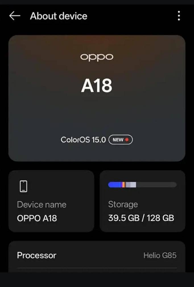 OPPO A18 1