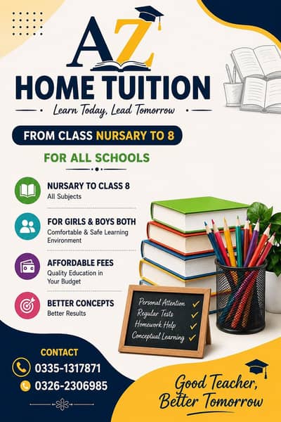 Home Tuition Available