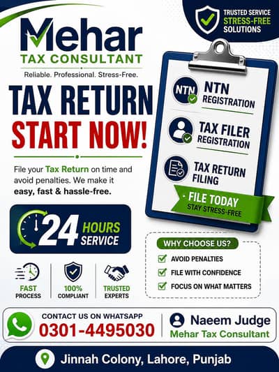 Filer, FBR, I. Tax, Sales Tax