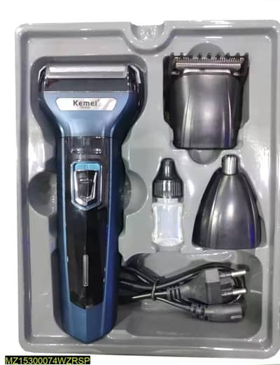 Kemei KM-6330 3in1 Rechargeable Trimmer & Shaver Kit - Brand New
