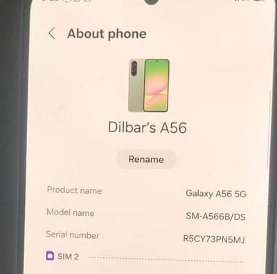 Samsung Mobile A56