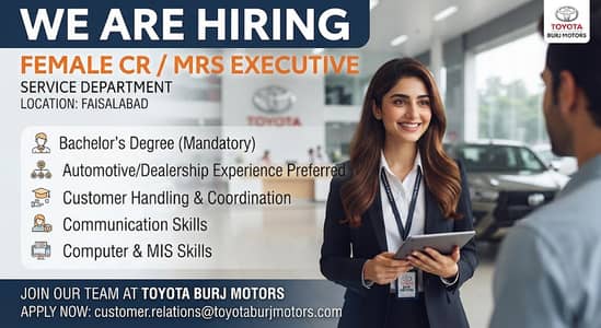 CR / MRS Executive – Service Department