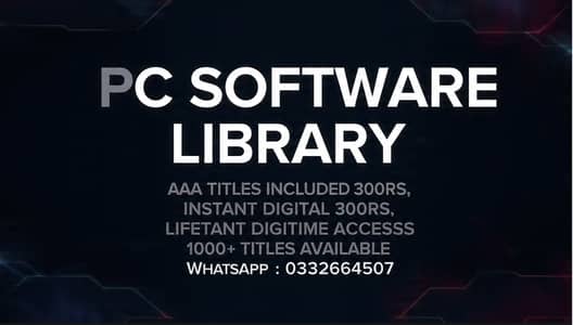 PC Software Library Access | 1000+ Titles | Contact For Details