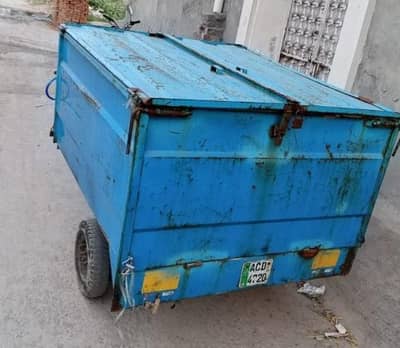 loader rickshaw with 100 cc united bike in good condition