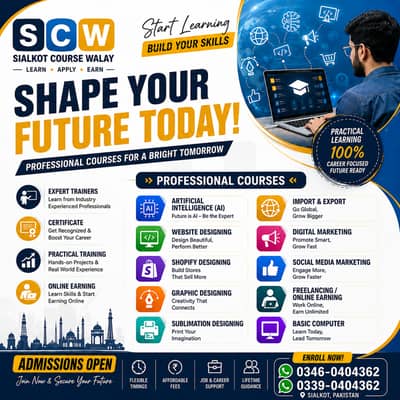 IT Courses in Sialkot | AI, Web Designing, Digital Marketing courses