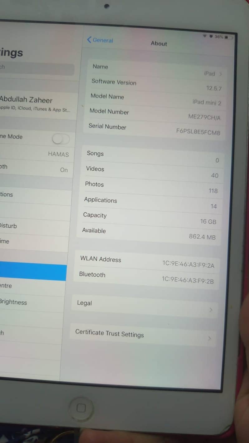 ipad mini 12 16gb 4