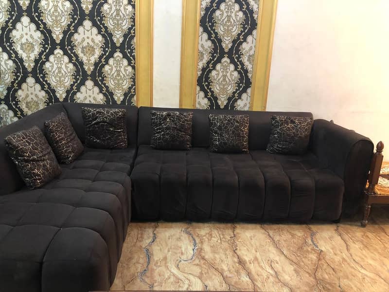 bubble L shape sofa set 3