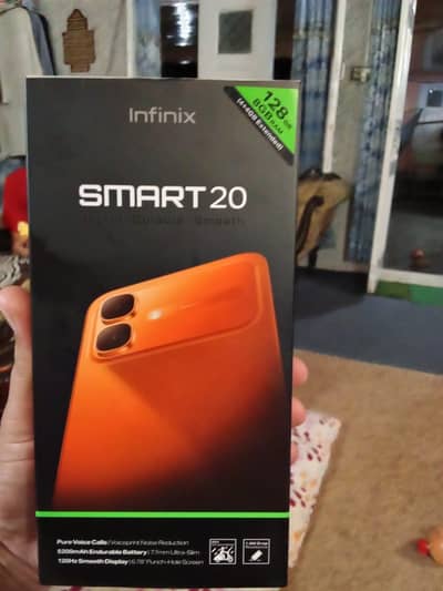 Infinix smart 20 box phone with 1 year warranty