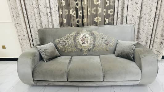 Heavy & Comfortable Velvet Sofa Set – Full Foam
